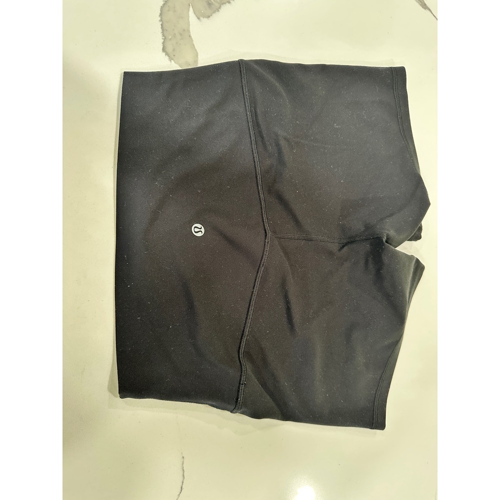 Lululemon Align High-Rise Short 4 Black Nulu Yoga Shorts LW7CJQS Size 8 - Picture 2 of 5